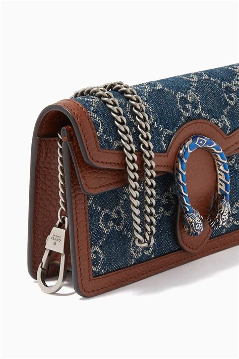 gucci women's dionysus leather mini chain shoulder bag|gucci dionysus denim bag.